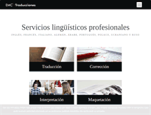 Tablet Screenshot of emctraducciones.com